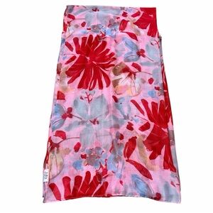 Lulla Collection Floral Red, Pink and Blue Floral Scarf